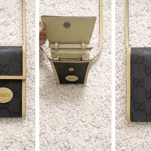 Gucci Black and Tan Crossbody Bag